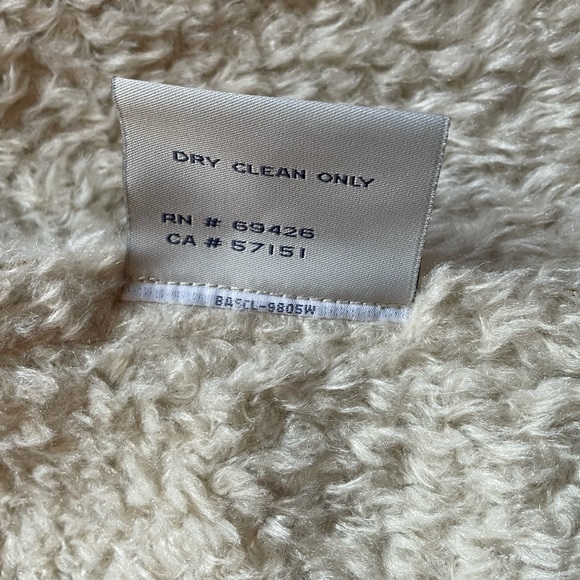 Stylish Tan Shearling and Suede Jacket - Picture 9 of 10